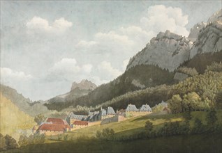 Paysage de la Grande Chartreuse, late 1700s-1800s. Creator: Jean Lubin Vauzelle (French, 1776-aft 1837), attributed to.
