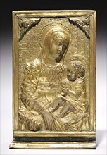 Pax with the Madonna and Child, 1400s. Creator: Antonio Rossellino (Italian, 1427-1479 ), follower of.