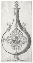 Pear-shaped Bottle with Trophy of Arms. Creator: Mathis Zündt (German, c. 1498-1572).