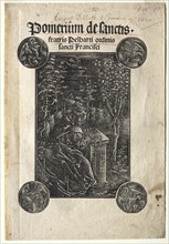 Pelbart of Temesvar Studying in a Garden, 1620. Creator: Johann Otmar(?).