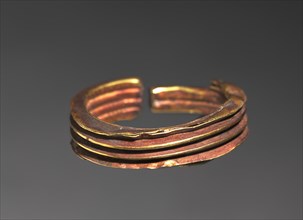 Penannular Ribbed Earring, 1540-1440 BC. Creator: Unknown.
