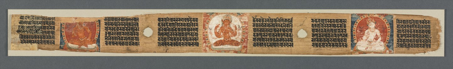Perfection of Wisdom in Eight Thousand Lines: Ashtasahasrika Prajnaparamita?(recto), 1119. Creator: Unknown.