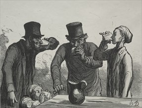 Physiologie du buveur: Les quatre âges. Creator: Honoré Daumier (French, 1808-1879).