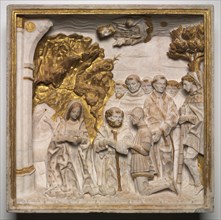 Pier Francesco Visconti, Court of Saliceto, Adoring the Christ Child, shortly after 1484. Creator: Benedetto Briosco (Italian, c. 1460-aft 1514), workshop of ; Tomaso Cazzaniga (Italian), and.