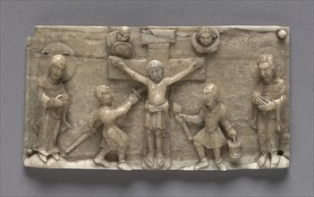 Plaque from a Portable Altar Showing the Crucifixion, 1050-1100. Creator: Unknown.