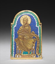 Plaque with Seated Prophet from a Reliquary Shrine: Osea (Hosea), c. 1170-1180. Creator: Unknown.
