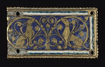 Plaque, probably from a Reliquary Shrine, c. 1200-1250. Creator: Unknown.