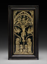 Plaque: The Crucifixion with Angels and Saints, c. 1400-1425. Creator: Unknown.