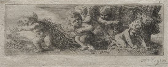 Plate for Top of Pin Box. Creator: Alphonse Legros (French, 1837-1911).