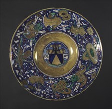 Plate with the Arms of the Vigeri Family, 1524. Creator: Maestro Giorgio Andreoli (Italian, 1465-70-aft 1553).