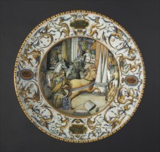 Plate, c. 1560. Creator: Atelier of the Fontana Family (Italian).