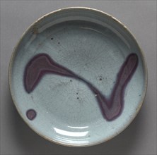 Plate: Jun Ware, 1279-1368. Creator: Unknown.