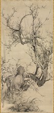 Plums, Bamboo, and Orchid, 1834. Creator: Yamamoto Baiitsu (Japanese, 1783-1856).
