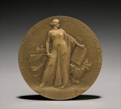 Poincarè Medal (reverse), 1900s. Creator: Léon Julien Deschamps (French, 1860-1928).