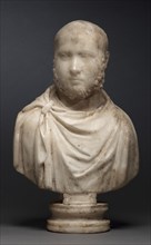 Portrait Bust of an Aristocratic Man, c. 270-280. Creator: Unknown.