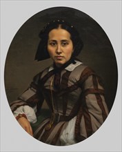 Portrait of a Lady, 1874. Creator: Johann Heinrich Neumann (German, 1801-1879).