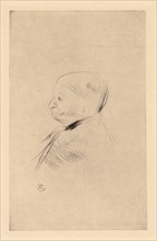 Portrait of a Man (Portrait dun homme), 1898 (printed 1927). Creator: Henri de Toulouse-Lautrec (French, 1864-1901).