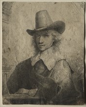 Portrait of a Man with a High Hat, 1642/1651. Creator: Ferdinand Bol (Dutch, 1616-1680).