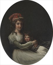 Portrait of a Mother and Daughter, c. 1794-95. Creator: Henri-Pierre Danloux (French, 1753-1809), attributed to.