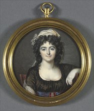 Portrait of a Woman in a Brown Dress, 1795. Creator: François Dumont (French, 1751-1831).