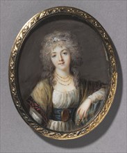 Portrait of a Young Woman, c. 1785. Creator: Charles Henard (French, c. 1757-aft 1814).