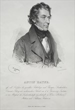 Portrait of Dr. Anton Hayne, 1840. Creator: Joseph Kriehuber (German, 1800-1876).