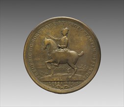 Portrait of Frederick the Great, King of Prussia (obverse), 1757. Creator: Unknown.