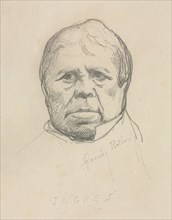 Portrait of Ingres. Creator: Albert-Ernest Carrier-Belleuse (French, 1824-1887).