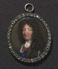 Portrait of King Louis XIV, 17th century. Creator: Jean Petitot (Swiss, 1607-1691), school of.