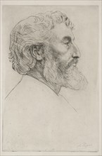 Portrait of Sir Frederick Leighton (First Plate). Creator: Alphonse Legros (French, 1837-1911).