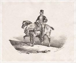 Postman or Two Harnessed Horses, 1823. Creator: Théodore Géricault (French, 1791-1824); Gihaut.
