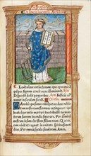 Printed Book of Hours (Use of Rome): fol. 101r, St. Lawrence, 1510. Creator: Guillaume Le Rouge (French, Paris, active 1493-1517).