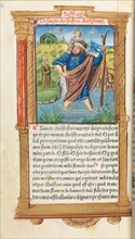 Printed Book of Hours (Use of Rome): fol. 101v, St. Christopher, 1510. Creator: Guillaume Le Rouge (French, Paris, active 1493-1517).