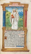 Printed Book of Hours (Use of Rome): fol. 108r, St. Bernard of Clairvaulx, 1510. Creator: Guillaume Le Rouge (French, Paris, active 1493-1517).