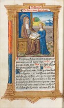 Printed Book of Hours (Use of Rome): fol. 108v, St. Anne and the Virgin Mary, 1510. Creator: Guillaume Le Rouge (French, Paris, active 1493-1517).