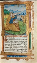Printed Book of Hours (Use of Rome): fol. 17r, St. John on Patmos, 1510. Creator: Guillaume Le Rouge (French, Paris, active 1493-1517).