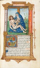 Printed Book of Hours (Use of Rome): fol. 53r, Pieta, 1510. Creator: Guillaume Le Rouge (French, Paris, active 1493-1517).