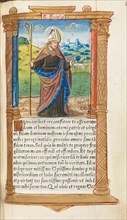 Printed Book of Hours (Use of Rome): fol. 96r, St. Augustine, 1510. Creator: Guillaume Le Rouge (French, Paris, active 1493-1517).