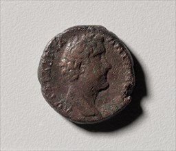 Profile Head of Antoninus Pius of Nicopolis (Nikopolis) ad Istrum (obverse) , 138-161. Creator: Unknown.