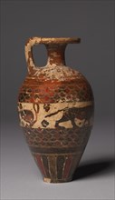 Protocorinthian Aryballos (Oil Flask), c. 650-640 BC. Creator: Unknown.