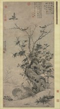 Quails and Sparrows in an Autumn Scene, 1347. Creator: Wang Yuan (Chinese, c. 1299-after 1366).