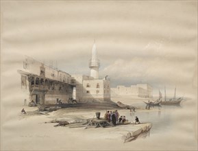 Quay at Suez, 1839. Creator: David Roberts (British, 1796-1864).