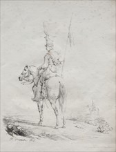 Receuil dessais lithographiques: Le Lancier en Vedette, 1816. Creator: Horace Vernet (French, 1789-1863).