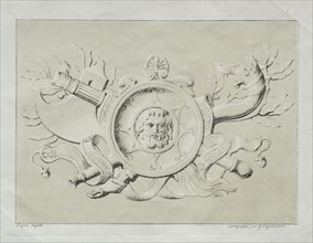 Receuil dessais lithographiques: Un trophee, c. 1816. Creator: Godefroy Engelmann (French, 1788-1839).