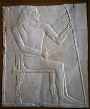 Relief of Nyankhnesut Seated, c. 2311-2281 BC. Creator: Unknown.