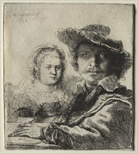 Rembrandt and his Wife Saskia, 1636. Creator: Rembrandt van Rijn (Dutch, 1606-1669).