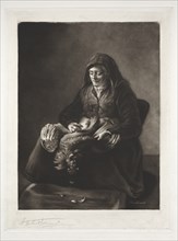 Rembrandt's Mother, 19th-20th century. Creator: Samuel Arlent-Edwards (American, 1862-1938).