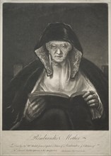 Rembrandt's Mother. Creator: James McArdell (British, 1728/29-1765).