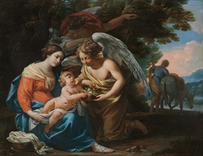 Rest on the Flight into Egypt, c. 1640. Creator: Charles Poërson (French, 1609-1667).
