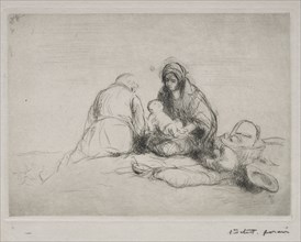 Rest on the Flight into Egypt. Creator: Jean Louis Forain (French, 1852-1931).